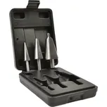 GEKO Kuželové vrtáky HSS do kovu 3-30 mm, sada 3 ks