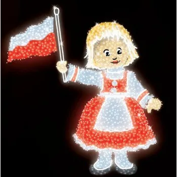 Vánoční osvětlení Polamp POL-2945 - 3D dekorace - Holčička - 250 x 220 cm