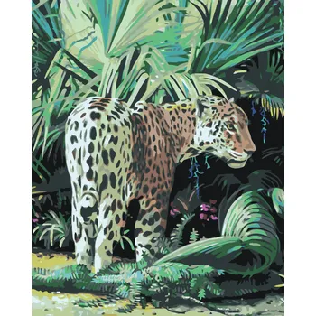 ZUTY Malování podle čísel - GEPARD (D. RUSTY RUST) Rozměr: 40x50 cm, Rámování: bez rámu a bez vypnutí plátna