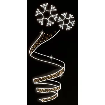 Vánoční světelný řetěz Polamp POL-1763 - 2D dekorace - Ozdoba sloupů - 225 x 80 cm
