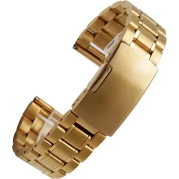 Řemínek na hodinky Ocelový náramek Ricardo Benevento, zlatý - 22 mm