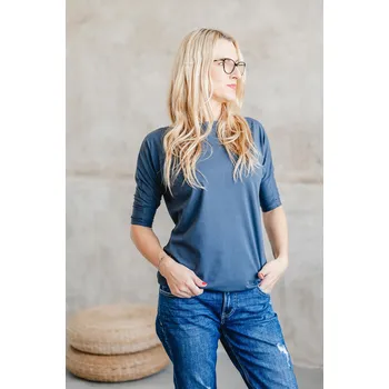 Dámské tričko Dámské tričko BASIC long 3/4 rukáv dark grey - TRLODGRM