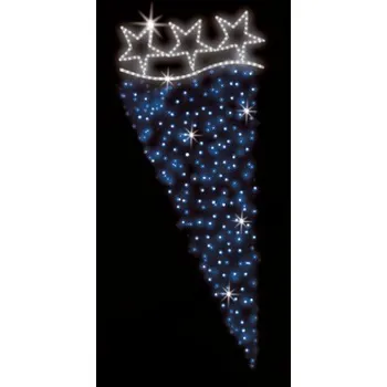 Vánoční světelný řetěz Polamp POL-0206 - 2D dekorace - Ozdoba sloupů - 200 x 100 cm