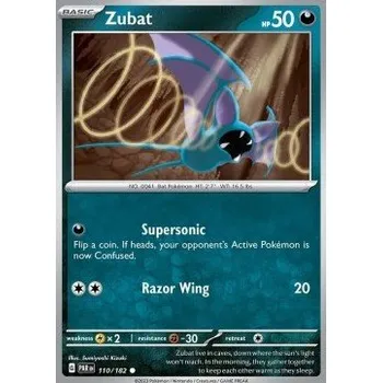 Sběratelská karetní hra Pokémon PAR 110/182 Zubat - Paradox Rift Stav: Near Mint, Verze: NORMAL