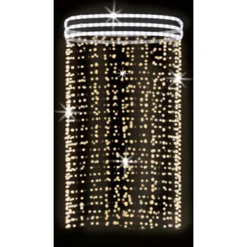 Vánoční světelný řetěz Polamp POL-0708 - 3D dekorace - Ozdoba sloupů - Ø450cm