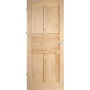 Interiérové dveře Verona Interiérové dveře 80 L, 850 × 1985 mm, masivní dřevo, levé, smrk, plné