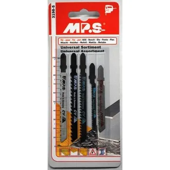 MP.S Univerzální sada pilových plátků do přímočaré pily, T upínání, 5 ks - M3198-5