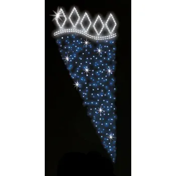 Vánoční světelný řetěz Polamp POL-0212 - 2D dekorace - Ozdoba sloupů - 200 x 100 cm