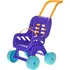 Kočárek pro panenku Kočárek pro panenky Buggy 48 x 41 x 29 cm fialový/modrý/žlutý