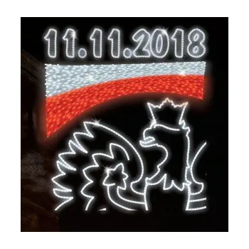 Vánoční světelný řetěz Polamp POL-2953 - 3D dekorace - Orel - 250 x 200 cm