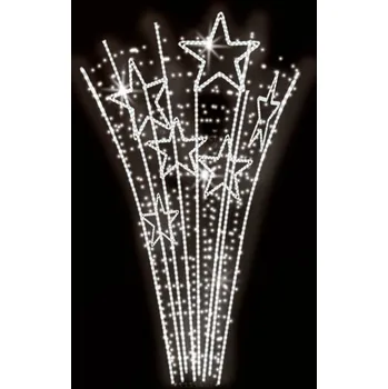 Vánoční světelný řetěz Polamp POL-0725 200 - 3D dekorace - Ozdoba sloupů - Ø200cm