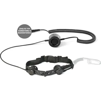 Vysílačka ForRadios MDPATT1300 Duální krční mikrofonní snímač, robusní PTT, sluchátko se zvukovodem Volba KONEKTORU: pro Motorola R2, DP1400, CP140
