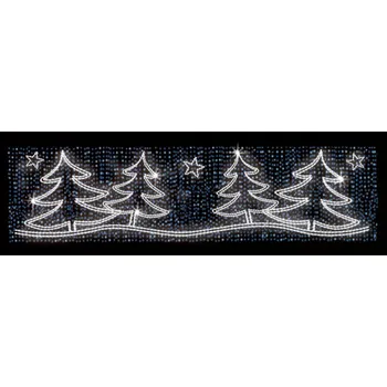 Vánoční světelný řetěz Polamp POL-0340 - 2D dekorace - Převisy - 120 x 500 cm