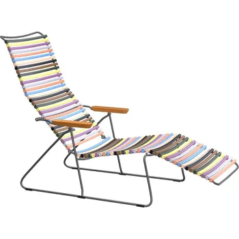 Zahradní lehátko Pestrobarevné plastové zahradní lehátko HOUE Click II.