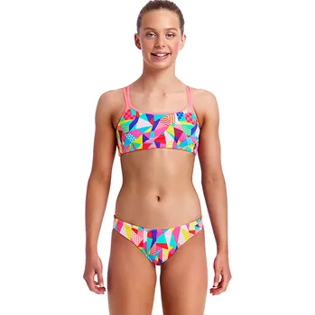 Dámské plavky FUNKITA Girls Criss Cross Pastel Patch Two velikost: 176