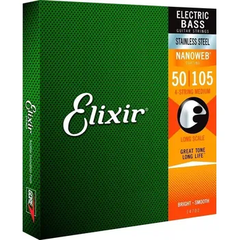 Struna pro kytaru a smyčcový nástroj Elixír ELIXIR 14702 Medium, Long Scale struny pro baskytaru