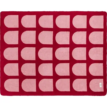 deka noo.ma Červený pléd Gili 200 x 150 cm