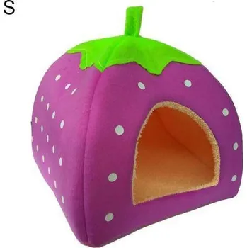 Pelíšek pro psa Domeček pro psa | pelíšek pro pejsky, styl bouda - fialový,27 x 27 x 33 cm