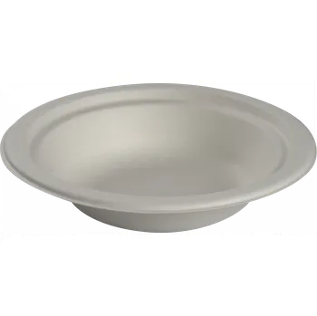 Jednorázové nádobí Miska kulatá BIO cukrová třtina 400 ml pr. 18 x 4 cm (50 ks)
