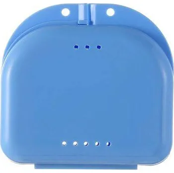 Dárková krabička Krabička na zubní protézu | krabička na rovnátka - Tmavě modrá