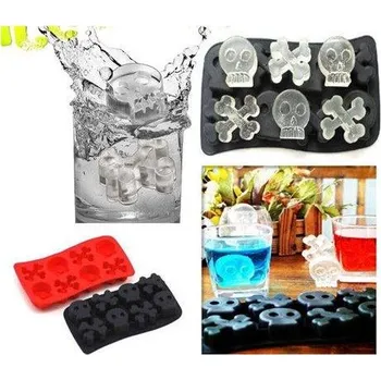 Tvořítko na led Forma na led | výrobník ledu, styl kostlivec - na 8 kostek, náhodná barva