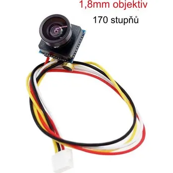 Kamera do auta Mini kamera | Špionážní kamera - Objektiv 1,8 mm,PAL