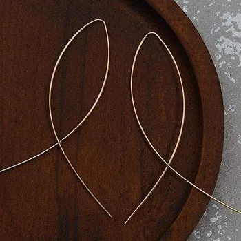 Náušnice Originální náušnice | minimalistické náušnice, 1 pár - Styl zlatá rybička