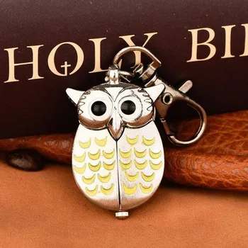 Hodinky Hodinky do kapsy | hodinky se sovou - žluté