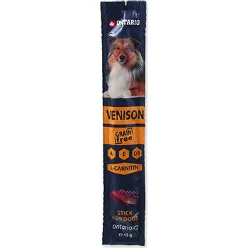 Pamlsek pro psa Ontario Stick for dogs Venison 15 g