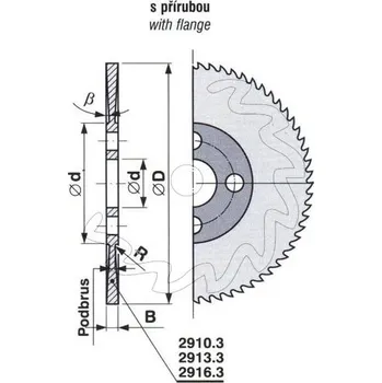 Pilový kotouč PILOVÝ KOTOUČ NA KOV HSS D300X2,00X32/40 300X2-5 2910.3