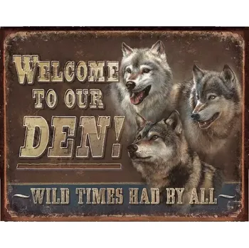 Plechová cedule PLECHOVÁ CEDULE DEN - WELCOME