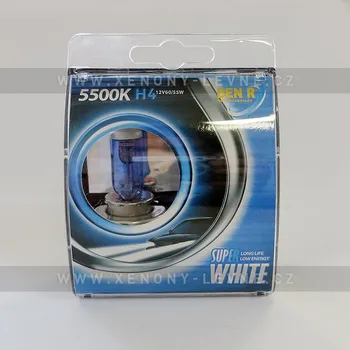 Autožárovka CLR H4 autožárovky Super white, 55W, sada 2ks
