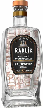 Pálenka Palírna Radlík Hruškovice Williams 43 % 0,5 l