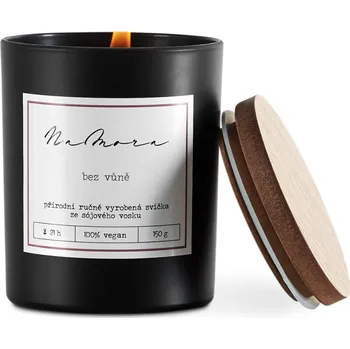 Svíčka Sójová svíčka v černém skle s víčkem