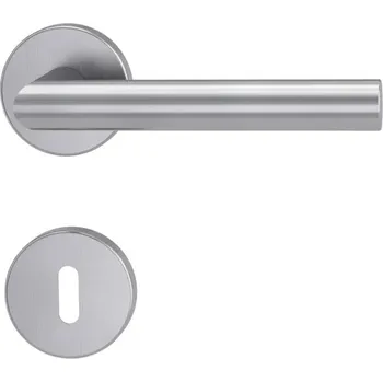 Dveřní kování GK - LUCIA - R rozety BB, klika/klika BN - Broušená nerez (71)