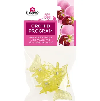 Klips Motýl Rosteto - žlutý 4 ks