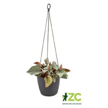 Obal na květináč Obal Brussels Hanging Basket - antracit 18 cm