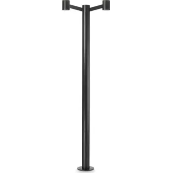 Venkovní osvětlení Venkovní sloupková základna Ideal Lux Clio MPT2 Nero 249520 E27 2x60W IP44 57,5cm černá