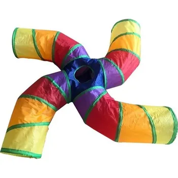 Hračka pro kočku Tunel pro kočky s míčkem | skládací prolézačka pro kočky - 20