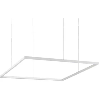 LED Závěsné svítidlo Ideal Lux ORACLE SLIM D90 SQUARE WH 3000K 259192 51W 4100lm 3000K IP20 85cm hranaté bílé