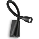 LED Nástěnná lampička Ideal Lux Goose AP1 nero 142692 černá