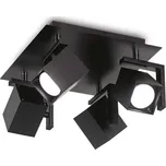Bodové stropní svítidlo Ideal Lux Mouse PL4 nero 156712 4x50W černé