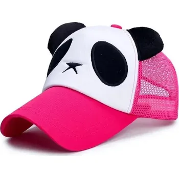 Kšiltovka Kšiltovka | stylová čepice s ušima - Růžová síťovina