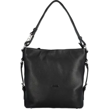 Kabelka Dámská kožená kabelka černá - Katana Phoenixi černá