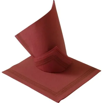 Papírový ubrousek Paper Design Ubrousky TENDANCE 38x38cm 2vrstvé bordo s proužkem