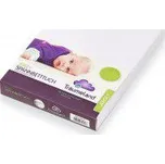 Träumeland Prostěradlo jersey do ohrádky 100 x 100 cm Weiss