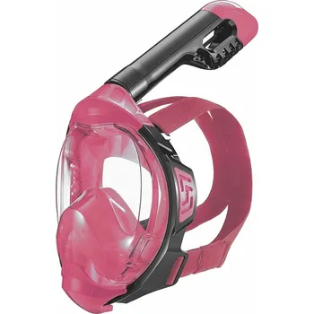 Vodní sport Celoobličejová maska na šnorchlování Agama LENNY S/M - růžová