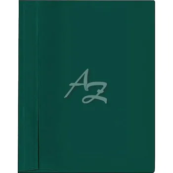 rychlovazač A4, PVC, čirá přední strana, Zelený