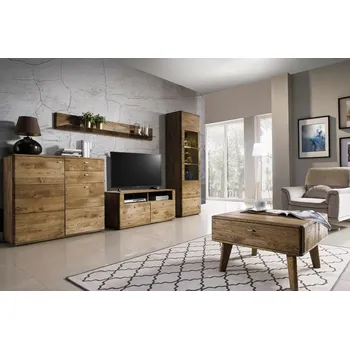 Komoda Dubový nábytek z masivu do obývacího pokoje a jídelny - DALLAS 7 dub pálený olejovaný