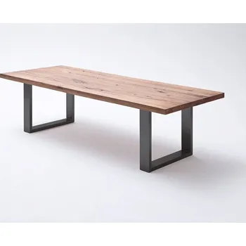 Jídelní stůl Jídelní stůl CASTELLO tmavý dub bassano masiv/lak antracit Velikost stolu 180x100